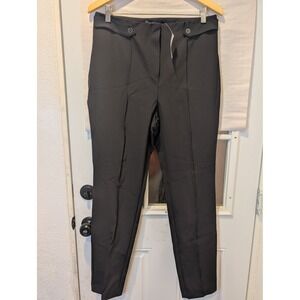 NWT NY&C Black Dress Pants‎ Career Wear High Waist Trousers Size 12 A1